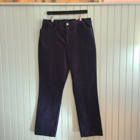 Christopher & Banks Pants - Christopher & Banks Blue Velvet Perfect Pant Size 12